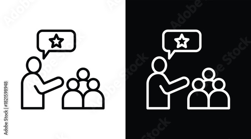 motivation Two-tone version in black and white background