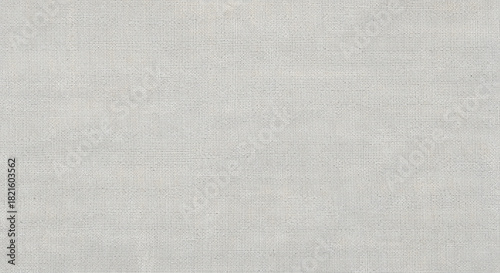 A detailed close-up of a light gray, finely woven fabric texture background.