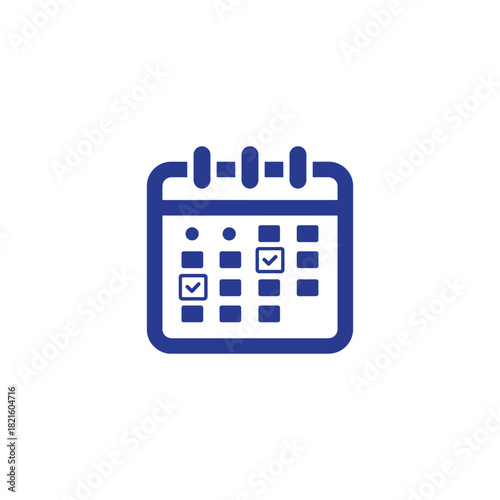 Stay organized and never miss a deadline with this handy calendar icon, perfect for scheduling appointments and planning events in style