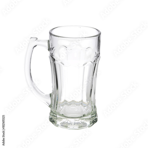 Empty Glass Mug on a Plain Surface Waiting for a Beverage to Be Served