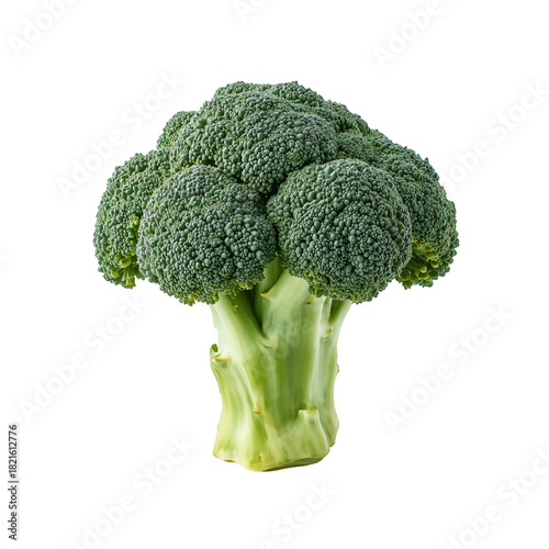 Fresh Broccoli in a Natural Setting Showcasing Its Vibrant Green Color and He...