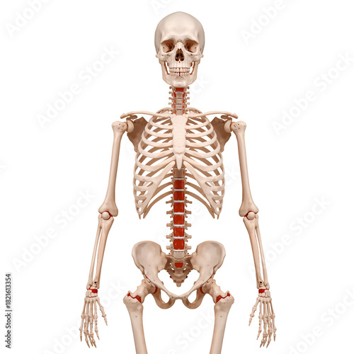 Educational Human Skeleton Model Displayed for Anatomy Learning in a Classroo...