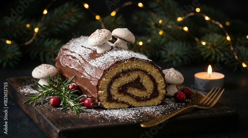 Festive Christmas Yule Log ...