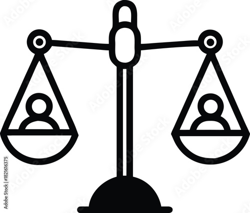 scales of justice vector