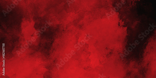 Abstract red and black textured background with a smoky effect perfect for artistic designs wallpapers . Old wall texture cement black red background .