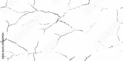 Black and white texture of cracked and abstract grunge texture effect old concrete faded wall dry surface patterns background.
