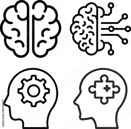 Hands Holding Heart Icon Set — Outline Line Art Symbol of Care, Love, Support, Health, Charity, Protection, Mental Wellness, and Community Design
