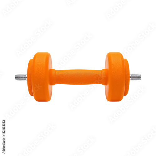 Bright Orange Dumbbell for Home Workouts and Fitness Training