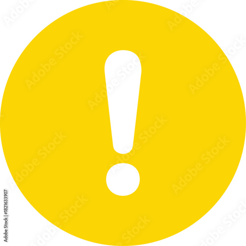 Warning attention icon. Yellow Attention caution sign warning symbol icon danger Exclamation mark sign. Warning icon. Caution alarm sign .