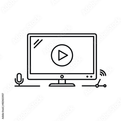 Modern Business & Finance Outline Icons: Credit Card, Diamond, Handshake, Energy