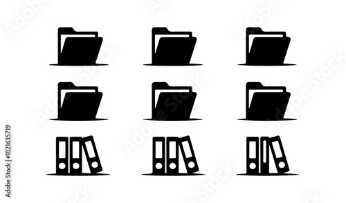 Folder and Binder Icons Set