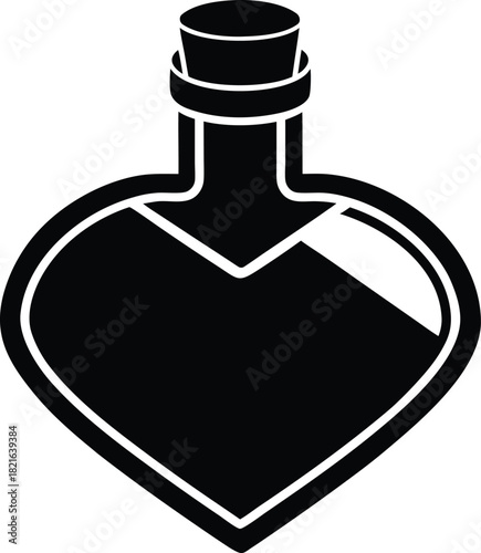 Heart-Shaped Bottle Icon