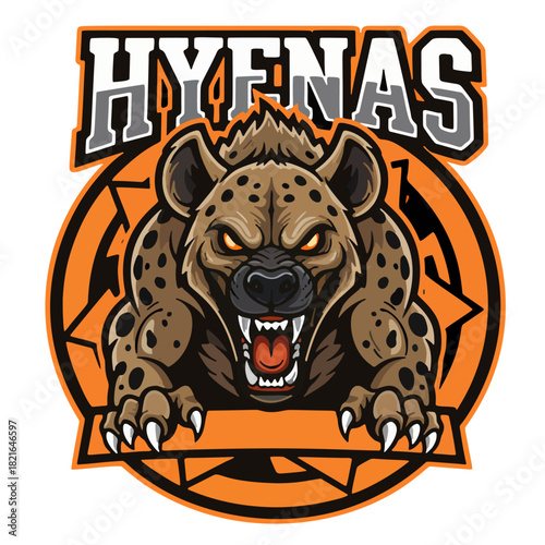 Esports logo of a wild, ferocious predator ready to hunt and dominate the game with strong, fast and deadly performance