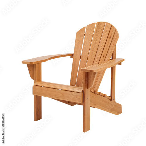 Comfortable Wooden Chair Designed for Outdoor Relaxation in Garden or Patio S...