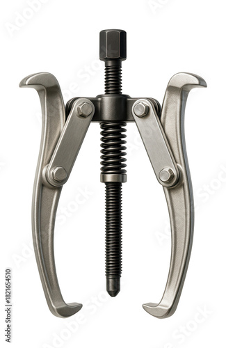 Self-centering gear puller with spring mechanism for fast adjustments.