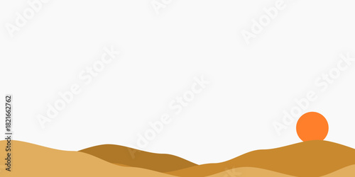 Desert Horizon with Sand Dunes