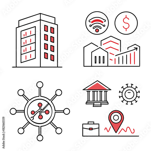 Set of 40 Business, Finance, and Technology Icons Keywords: business, finance, technology, icons