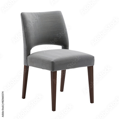 Modern Gray Dining Chair With Elegant Design and Clean Lines for Any Home or ...