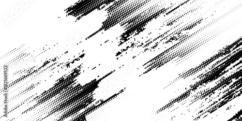 Dots halftone white & blue color pattern gradient grunge texture background. Dots pop art comics sport style vector illustration.