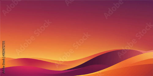 Colorful abstract vector illustration of dynamic orange and yellow waves for backgrounds and wallpaper