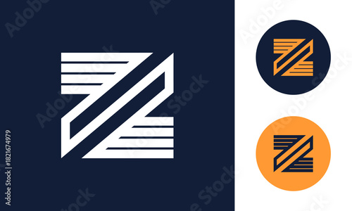Z or N style monogram logo