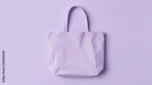 Simple Purple Tote Bag Mockup Front View, Blank Canvas for Your Design, Realistic Texture