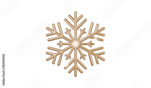 Shimmering Golden Snowflake Set with Soft Glow and Elegant Modern Holiday Styling