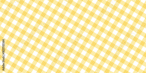 yellow cute pastel plaid background. vector modern pattern.