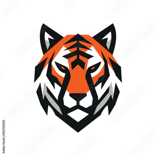 Tiger head icon design