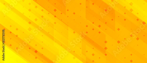 abstract yellow geometric background with halftone wide. Dynamic shapes composition. Cool background design for posters