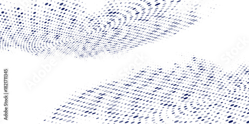 Abstract monochrome halftone pattern. Futuristic panel. Grunge dotted backdrop with circles, dots, point.