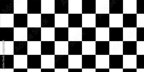 Black and white checkered pattern, Checkerboard seamless pattern