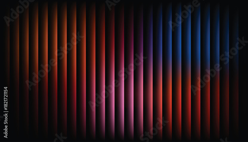 Vibrant abstract vertical gradient bars in warm orange red and cool blue tones for modern digital backgrounds