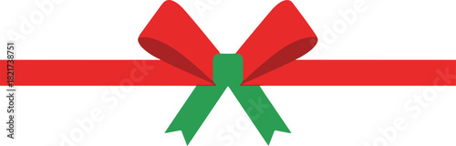 Festive Bow: A cheerful, red bow, adorned with an emerald green accent, embodies the spirit of gifting and celebration. A simple yet elegant symbol of joy and occasion.