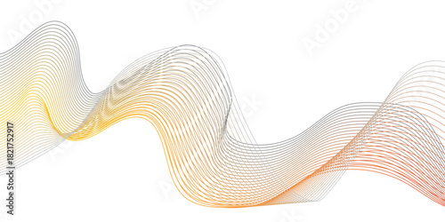 Geometric energy curve minimal flowing bland abstract vector wave line template. swoosh speed line music and science technology vector flow background.	
