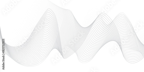 Geometric energy curve minimal flowing bland abstract vector wave line template. swoosh speed line music and science technology vector flow background.	
