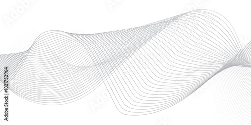 Geometric energy curve minimal flowing bland abstract vector wave line template. swoosh speed line music and science technology vector flow background.	
