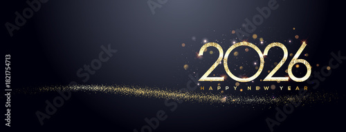 Happy New Year 2026 Greeting Card