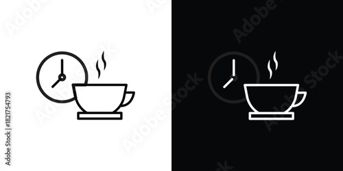 Break icon. Black illustration isolated for graphic and web design.