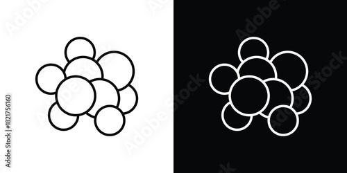 Cancer icon. Black illustration isolated for graphic and web design.