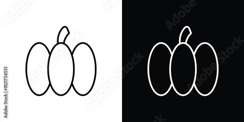 Capsicum icon. Black illustration isolated for graphic and web design.