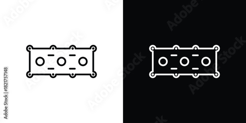 Car gasket icon. Black illustration isolated for graphic and web design.