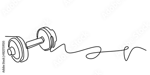 The Line of Power, Minimalist sketch capturing strength and motion