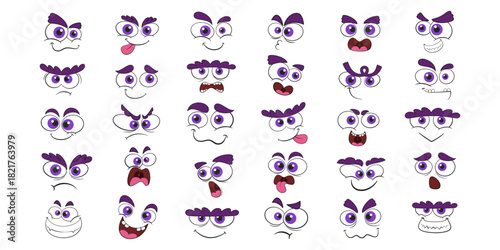 Cartoon Face Emotion Illustration Collection