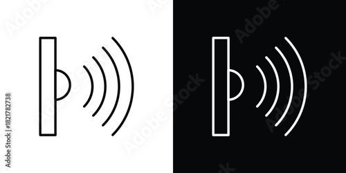 Infrared icon. Black illustration isolated for graphic and web design.