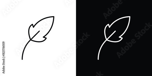 Light weight icon. Black illustration isolated for graphic and web design.