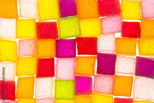 Assortment of colorful fruit jelly candy