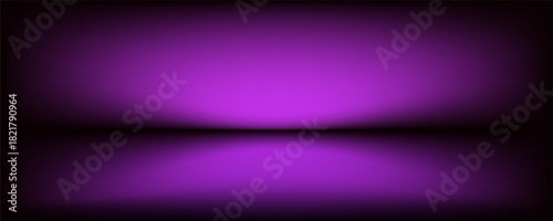 Abstract gradient podium background. Violet, purple and lilac empty 3d studio backdrop. Clean scene for product presentation mockup template. Vector illustration