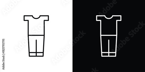 Pijama icon. Black illustration isolated for graphic and web design.