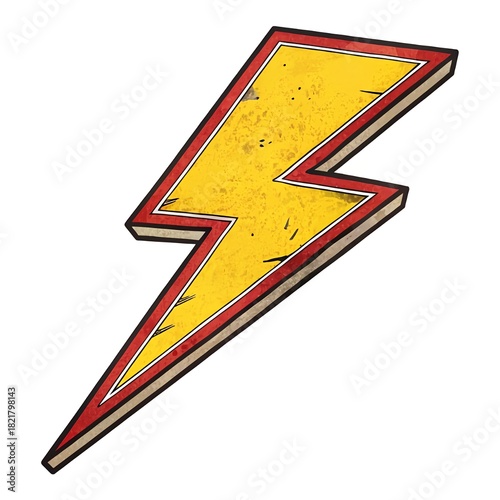 Punk-Pop Lightning Bolt Sticker